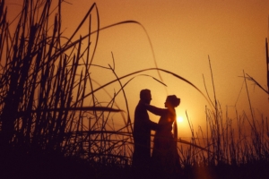 Couple in sunset